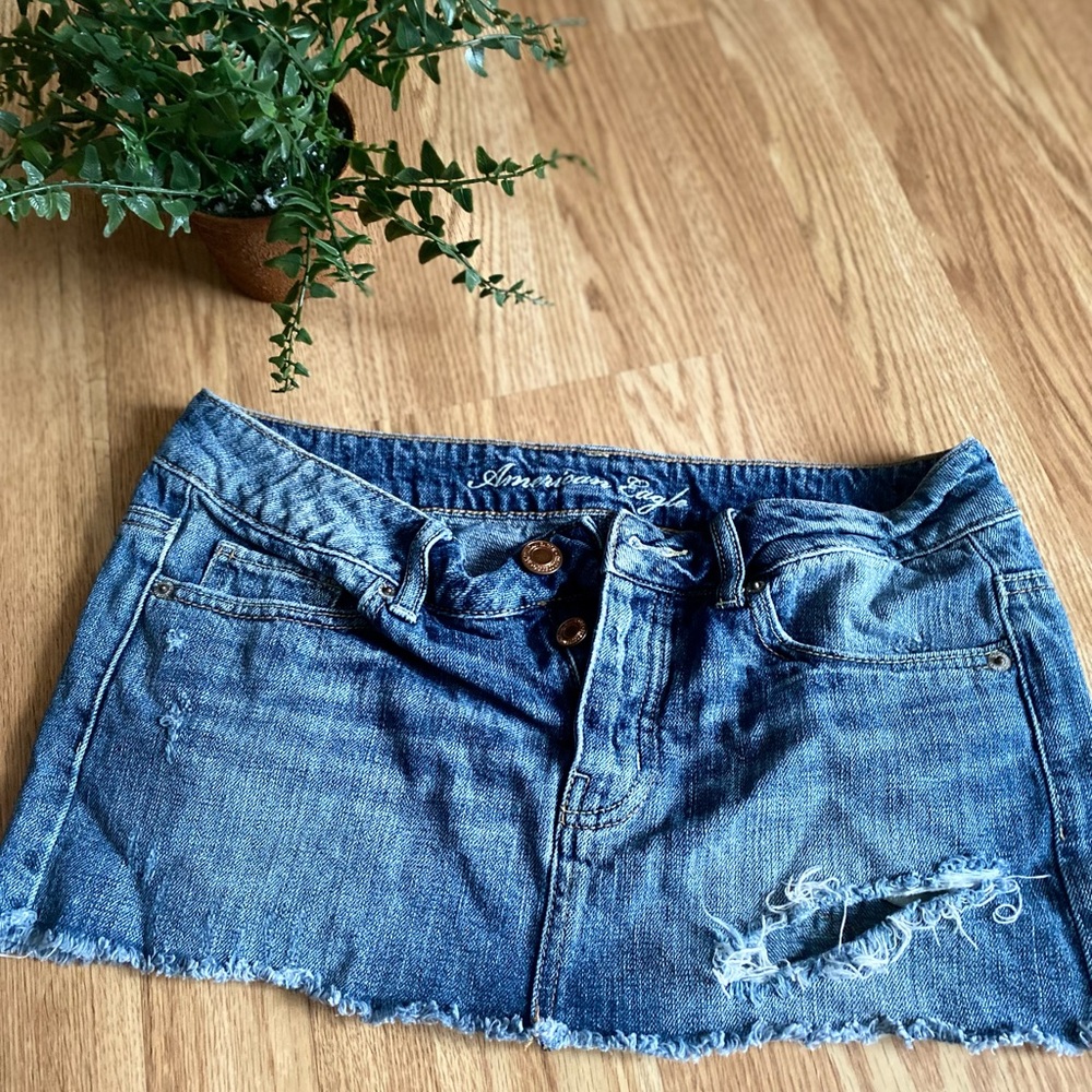 American eagle denim skirt